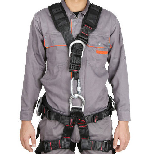 Fall Protection buckles hook with lanyard belt full body equipment thickened polyester protection safety belt