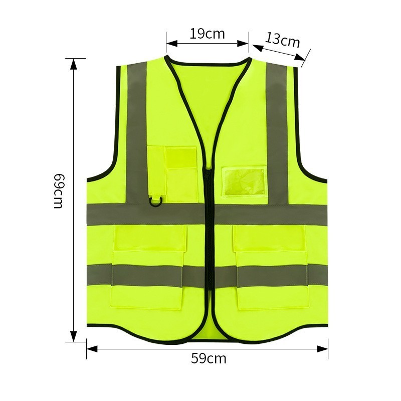 HBC Factory Security Safty Jackets High Viz Reflective Vest Construction Reflector Safety Vest