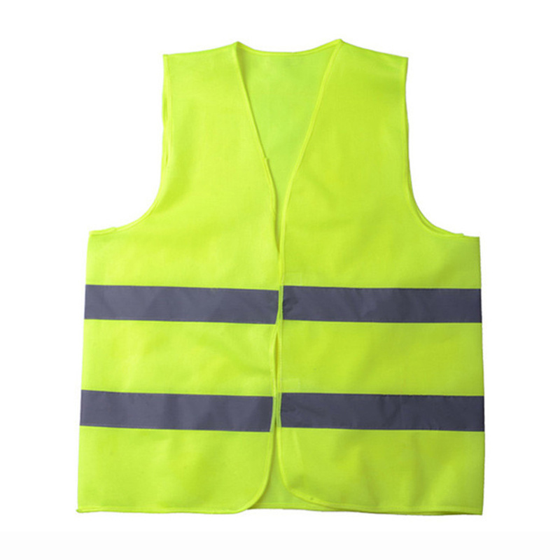 HBC Cheap High Visibility Security Clothing for running Polyester hi viz Work Road Construction Safety Vest Reflective with logo