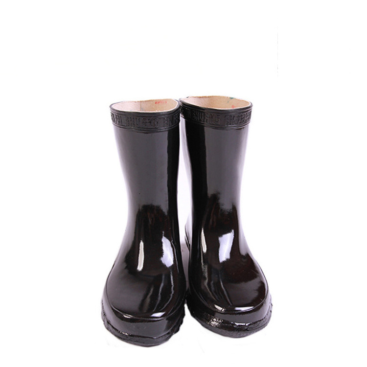 High quality 25kv insulated rubber sole non-slip electrician boots anti-electric high top rain  boots