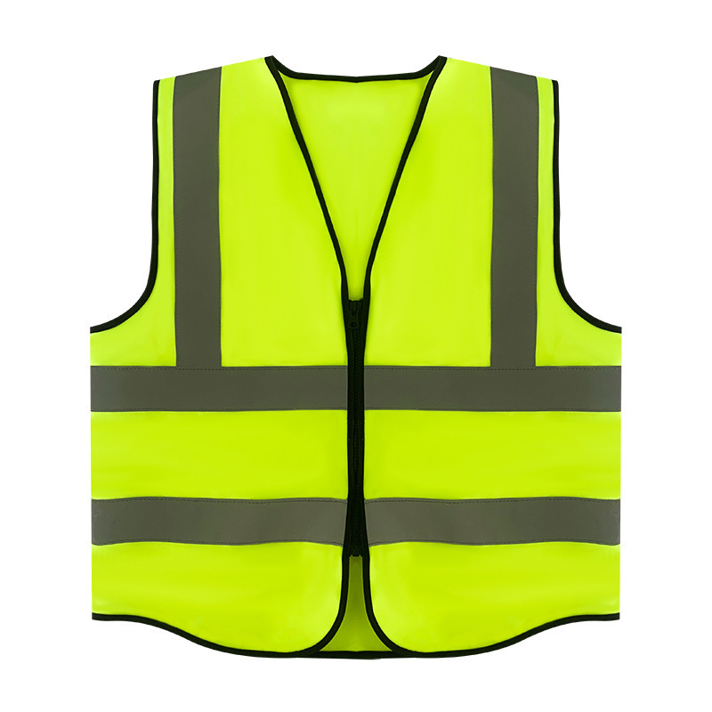 HBC Custom High Quality Men Engineers Construction High Visibility Reflective Yellow Work Security Safety Vest With Logo