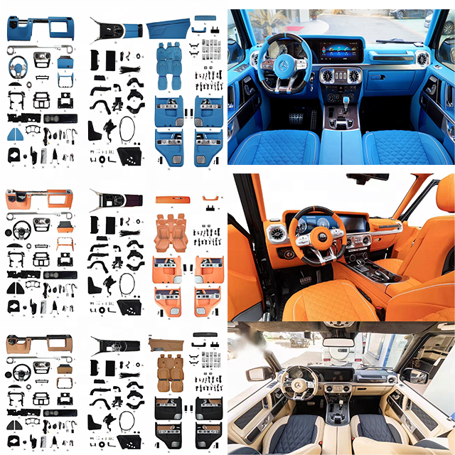 2022 G-class tuning parts interior kit dashboard door panel center console upgrade 2002-2018 to the newest style