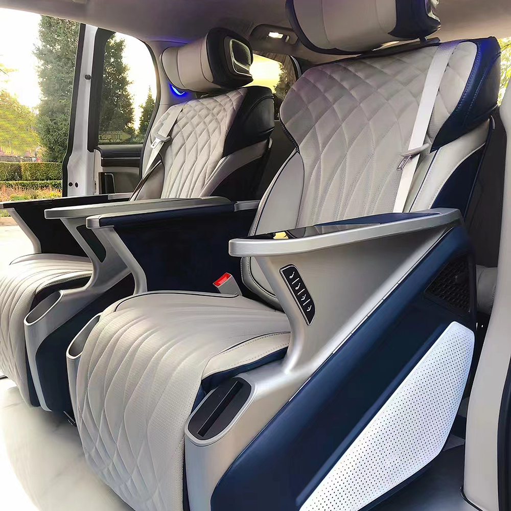 High Quality OEM Factory Luxury Car Modification Electric Adjustable VIP Van Bus Leather Seats For Sale