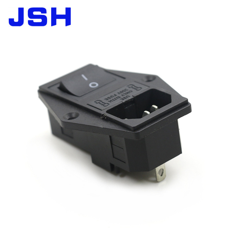 AC power jack with fuse 3-pin female AC jack