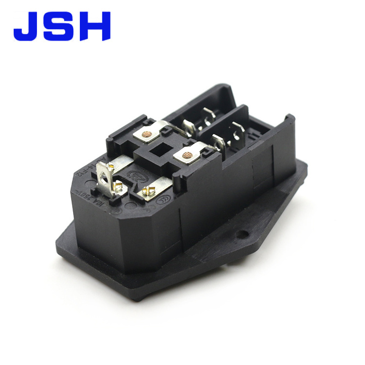 AC power jack with fuse 3-pin female AC jack