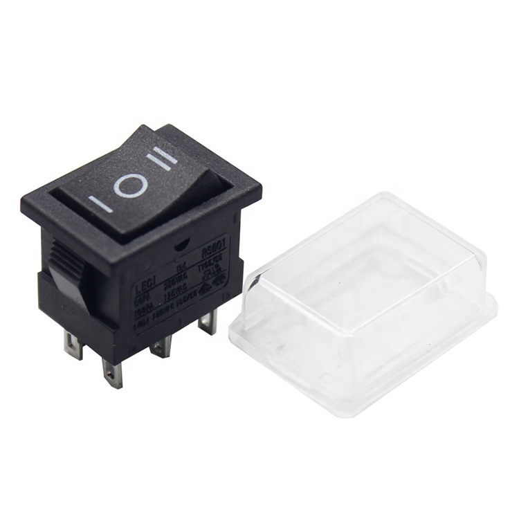 KCD1-203   6 PIN DPDT    ON OFF ON CENTER OFF   T85  SMALL ROCKER SWITCH MANUFACTURERS  FROM YUEQING ZHEJIANG