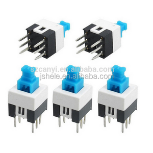 6 pin push button switch 7*7 lock & non-lock