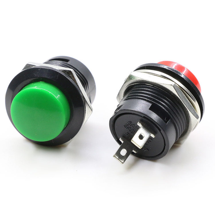 1A 250V AC 2 Pins SPST Momentary Mini Push Button Switch Normal Open