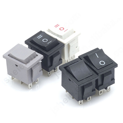 Solteam ON/OFF/ON SPDT Rocker Switch AC 120V-250V