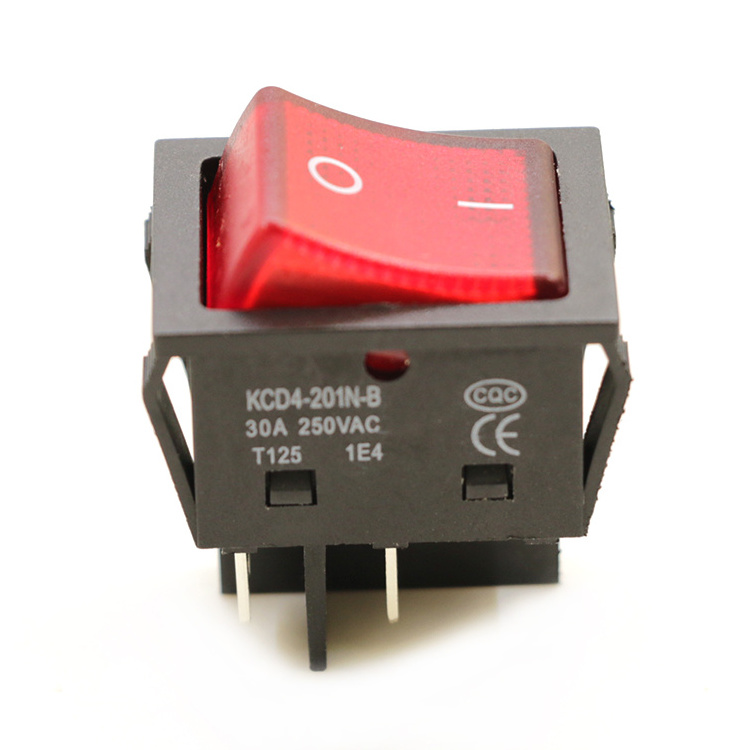 KCD4-201 25A  30A 250VAC T125  T85 big waterproof popular   DPDT rocker switch with VDE TUV CQC CE certificate also best  price