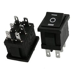 Amico DPDT ON-OFF-ON 3 Position Snap In Boat Rocker Switch 6A/250V 10A/12