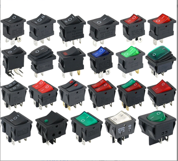 KCD1 KCD2 KCD3 KCD4 Marine on off  ROUND lock 12v 4 pin led   16 30A rocker switch with TUV VDE  KC CE CQC from yueqing FACTORY