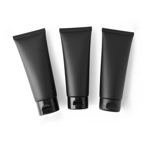 5ML - 250ML black frosted cosmetic tube packaging custom logo hand BB cream body lotion plastic squeeze soft tube