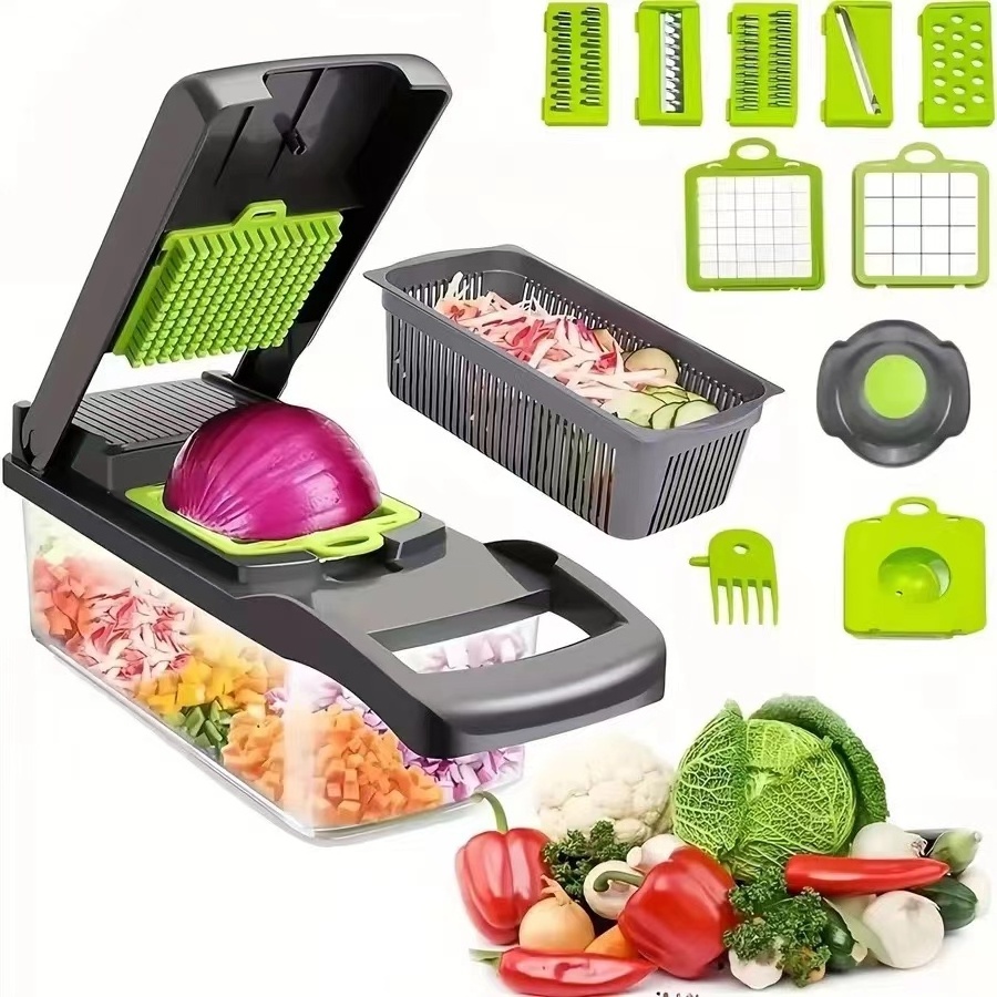 Mandoline Vegetable Slicer 12 14 15 In 1 Multi Function Multifunctional Food Onion Veggie Cutter