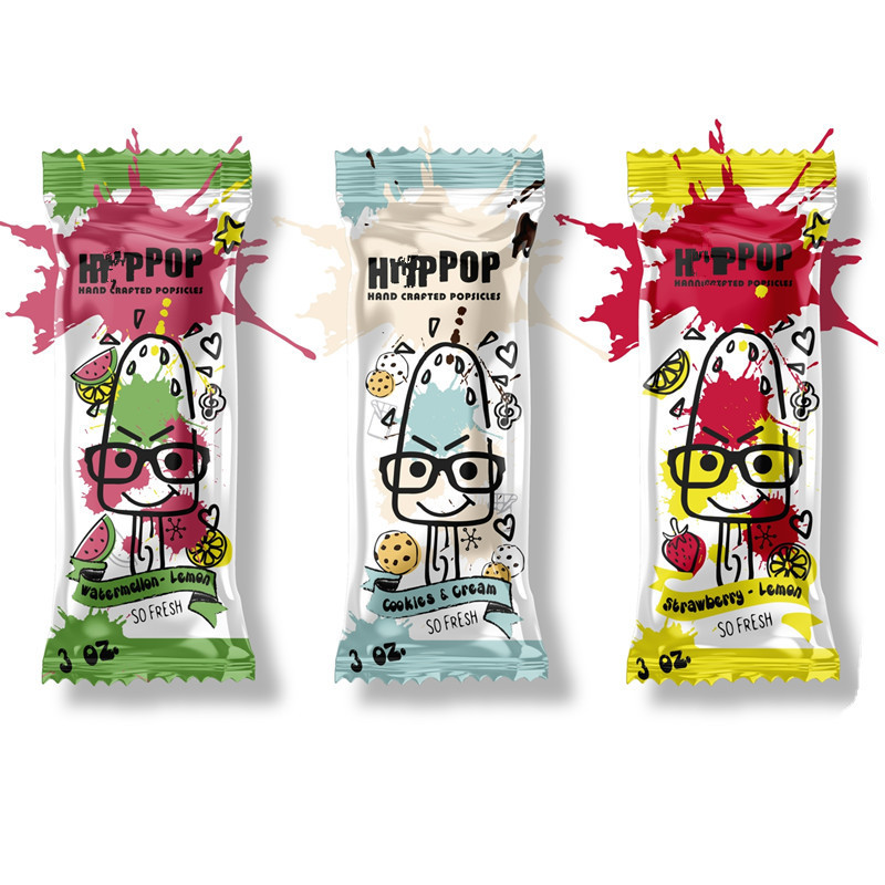 popsicle plastic printed food grade pouch packaging