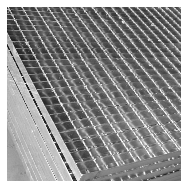 Customized 25mm Gutter Cover Hot Dip Galvanized Stainless Steel Grating Anti Slip Platform Plate