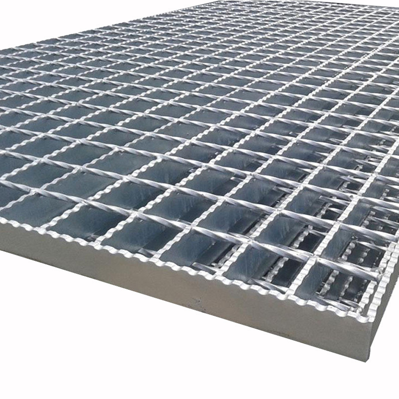 Customized 25mm Gutter Cover Hot Dip Galvanized Stainless Steel Grating Anti Slip Platform Plate