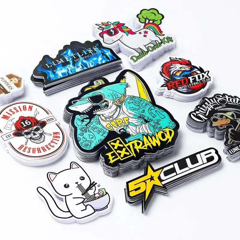 Custom Printing Water proof Vinyl Stickers Die Cut Logo Stickers Adhesive PVC Label Sticker