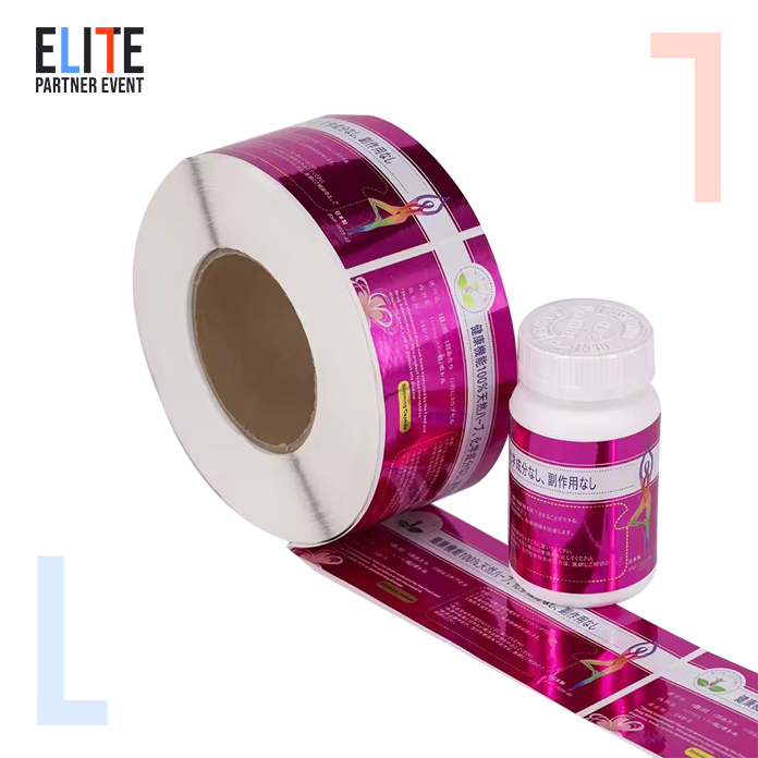 custom self adhesive health nutrition bottle label printing CMYK soft touch printing label for bottles