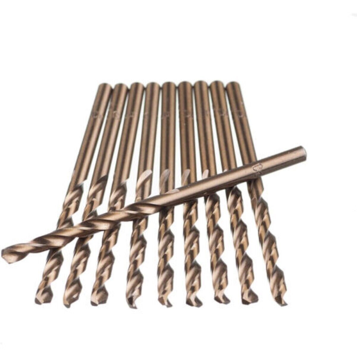 1-10mm HSS Cobalt Jobber Twist Drill Bit For Drilling Stainless Steel & Hard Steels