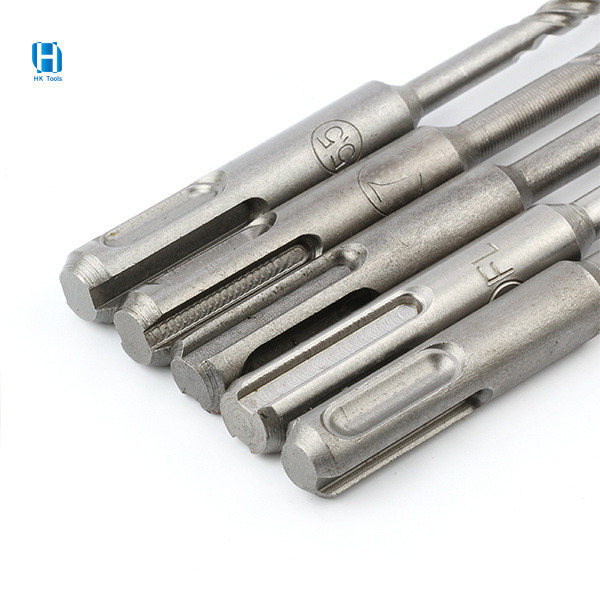 5PCS Masonry Hammer Drill Carbide Tips Concrete Masonry Drill Bit Set