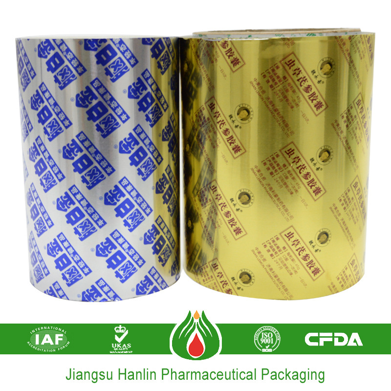 Gold PTP Aluminum Foil For Pill Packaging