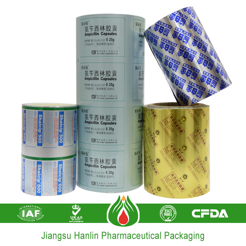 medication aluminum foil blister packaging material