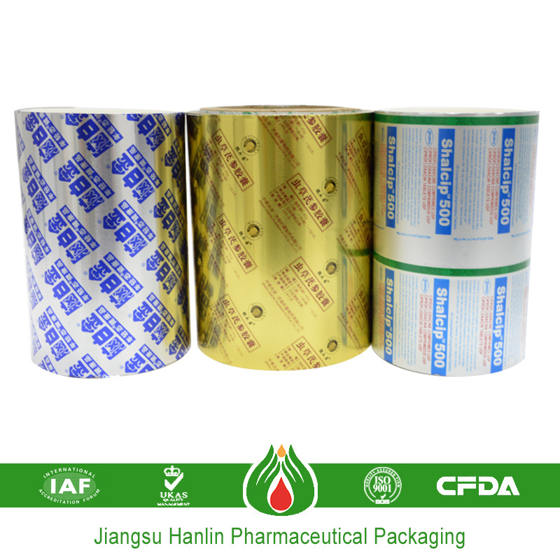 Gold PTP Aluminum Foil For Pill Packaging