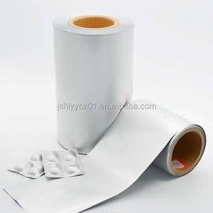 Hanlin pharmaceutical packing cold forming alu alu foil heat sealing with PTP Blister Aluminum Foil for tablets pills