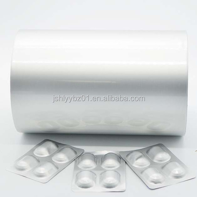 Hanlin pharmaceutical packing cold forming alu alu foil heat sealing with PTP Blister Aluminum Foil for tablets pills