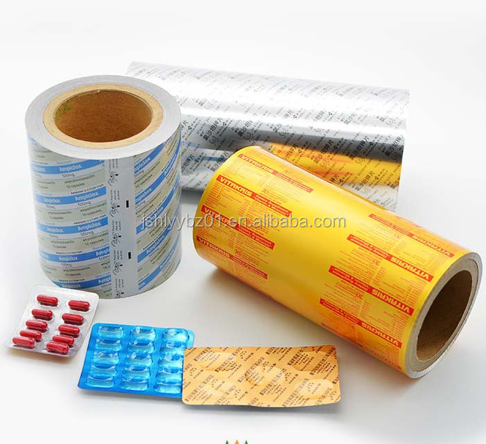 heat sealed lacquer blister ptp aluminum foil for pharmaceutical and food packaging