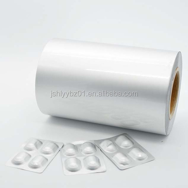 Hanlin pharmaceutical packing cold forming alu alu foil heat sealing with PTP Blister Aluminum Foil for tablets pills