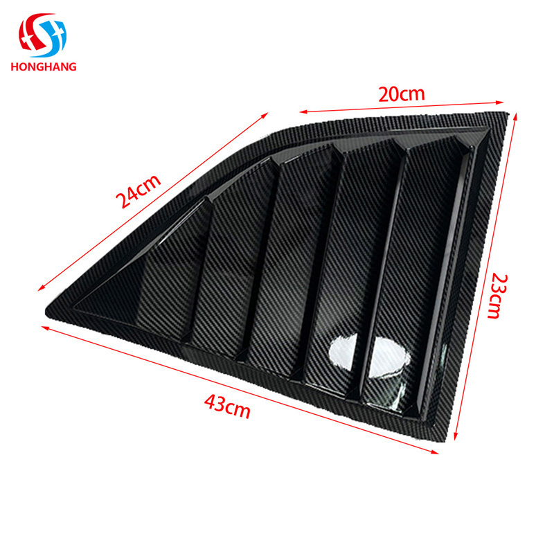 Honghang supplier Base Price Hot Sale Rear Window Shutter Vent Cover Exterior Parts Shutter Trim for Dodge Challenger kit 2015+