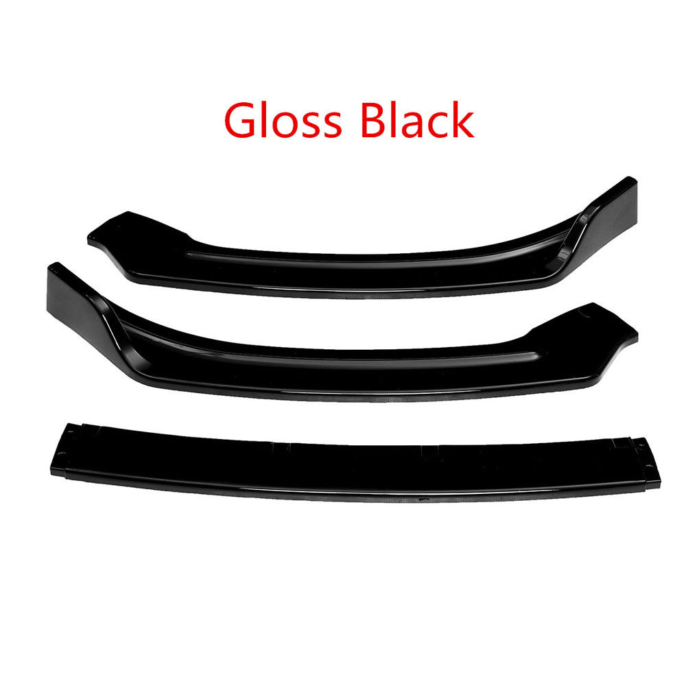 Honghang Wholesale Gloss Black Front Lip Auto Accessories Automotive Part Front Bumper Lip For Audi A6 2016 2017 2018 Front Lip