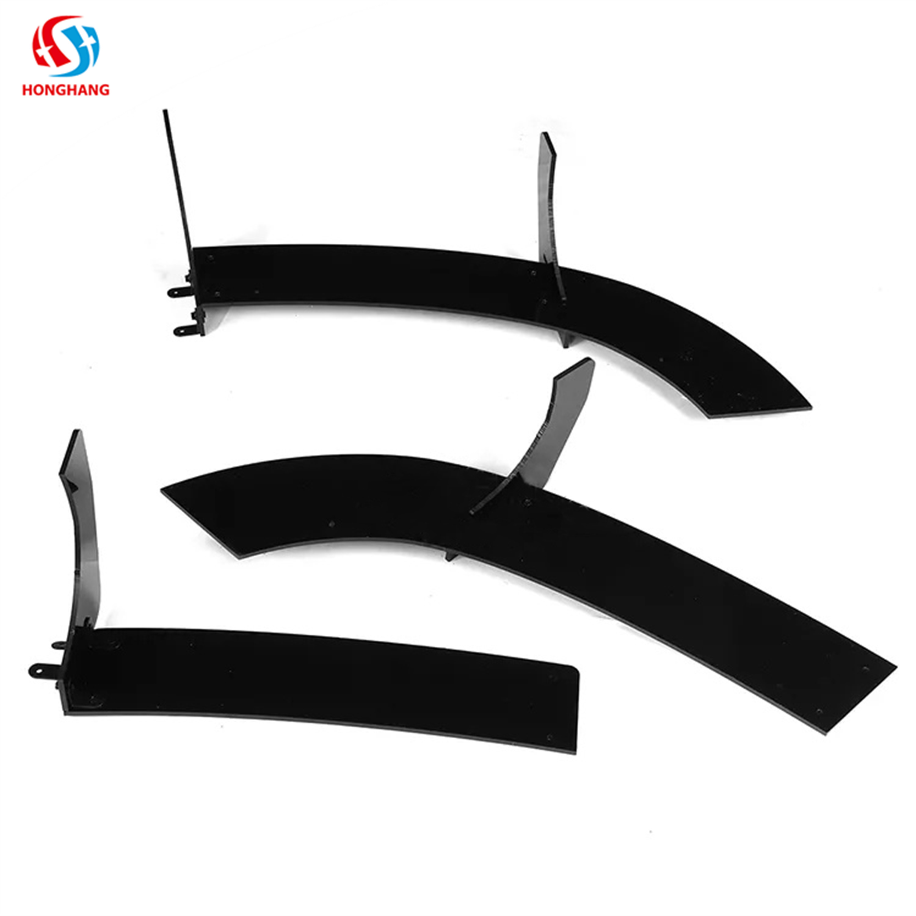 Honghang Auto Accessories Rear Bumper Lip Diffuser 2005-2009 VW Carbon ABS Black 2kg for V.w Golf 5 Mk5 R32 Body Kit Accessories