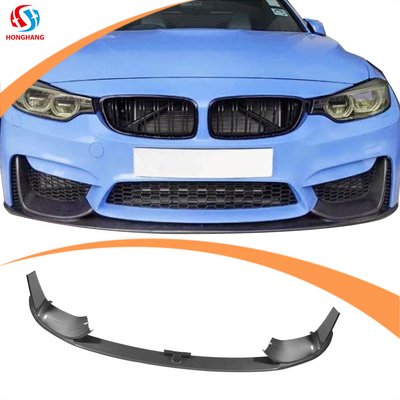 Honghang Automotive Parts ABS Carbon Fiber front bumper lip splitter For bmw 4 series f80 f82 m3 m4 style accessories 2014-2018