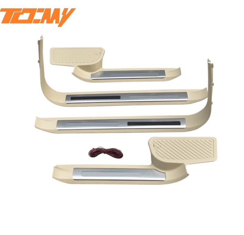 TDCMY Car body kit plate running board abs black side step non-slip threshold strip  For Land Cruiser LC200 2019 2020