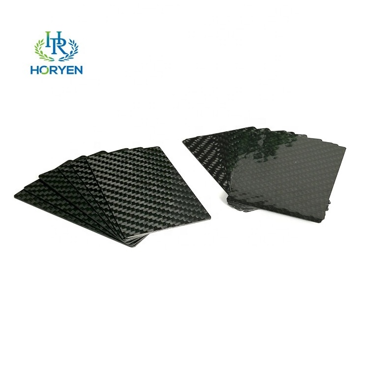 Durable custom printed water resistant black carbon fibre playing cards carbon fiber poker cards