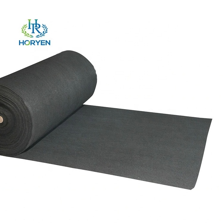 High quality activated carbon non woven fabrics mat 2mm activated carbon felt