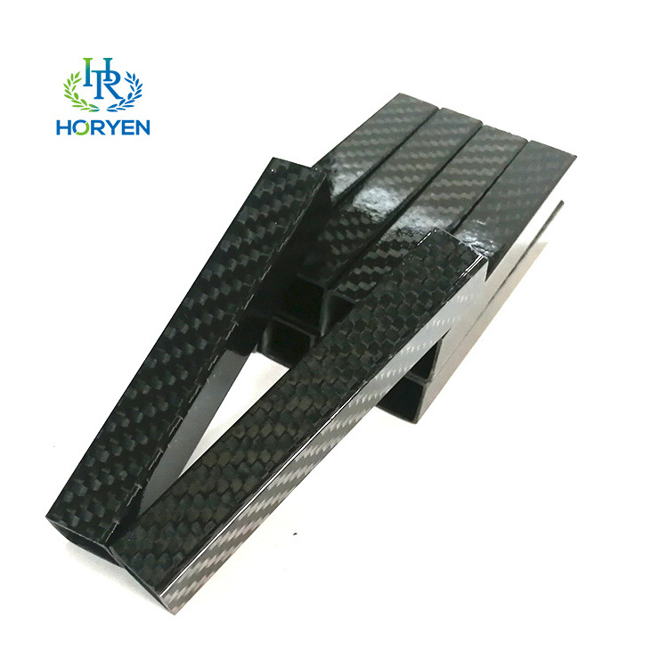 Wholesale high quality hollow carbon fiber square rectangular tube