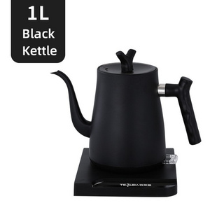 2023 New Fashion Black Electric Tea Kettle Rapid Heating Brewing Coffee Gooseneck Electric Kettle