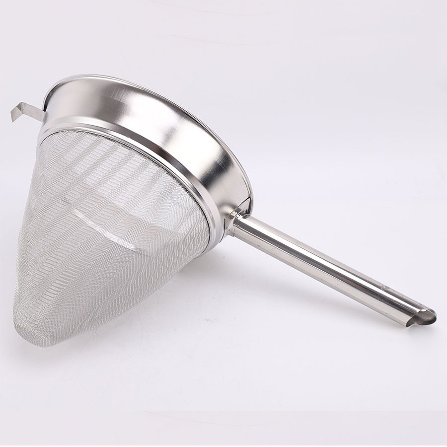 Big Discount 25.3cm Conical Strainer Sustainable Fine Mesh Sieve Stocked Stainless Steel Sieve