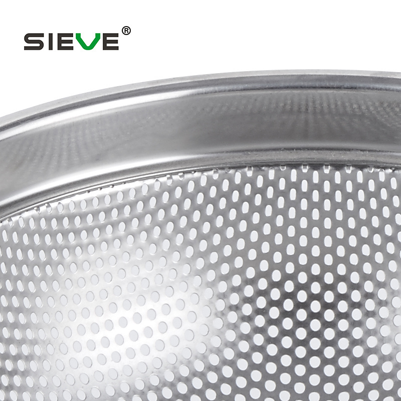 Eco-Friendly Wire Mesh Basket Stainless Steel Mesh Drain Strainer Punching Colander & Strainers