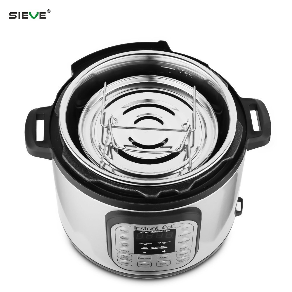 Low Price Silver Steamer Basket Kitchen Stackable Steamer Rounded Pressure Cooker Accessories