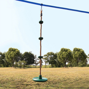 Rope Tree Petal Swings Seat Disc Set Accessories Round Swing For Backyard Outdoor  With Foot Holder Platforms