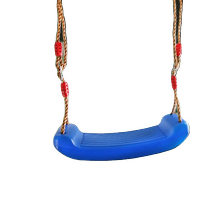 Heavy Duty Plastic Tree Hanging Curved Board Swing Seat Set Hard Plastic Swing For Kids With Adjustable Rope