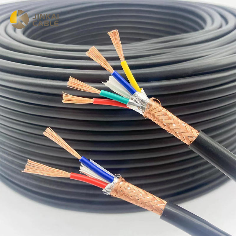 Shielded Cable Towline Wire 2 3 4 5 6 8 1012 16 Core 22 20 18 17 16 AWG High Flexible Drag Chain Cable