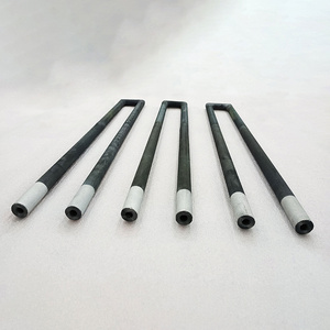 U Shape High Temperature Spiral Rod Silicon Carbide Electric Heating Rod Sic heater For Furnace 1400C