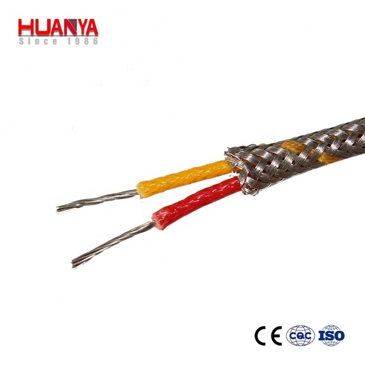 Type K/J/E/N/T/R/S/B  Insulated  Thermocouple Extension Wire Compensation Cable