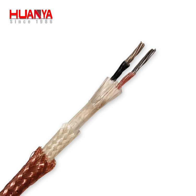 High temperature fiberglass insulation C/D type Tungsten Rhenium compensating wire/cable